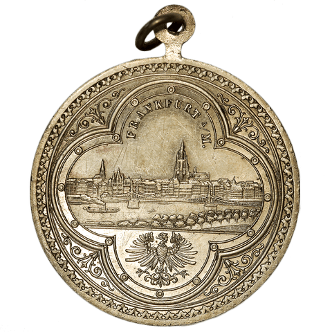 1887 9th Federal Shooting Festival and Jubilee in Frankfurt Medal - AU