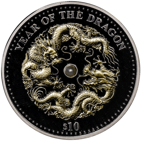 2012 Fiji Islands Proof Silver 10 Dollars Year of the Dragon KM.230 - Gem Proof in OGP