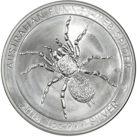 2015 Australia 1 oz Silver Dollar - Funnel Web Spider - PQ BU