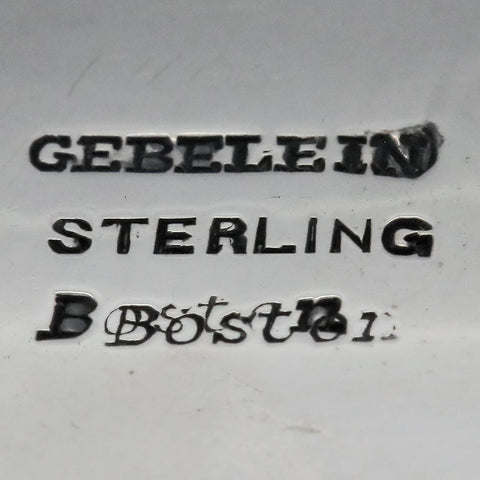 Gebelein Footed Sterling Silver Jewelry Dish/Tray