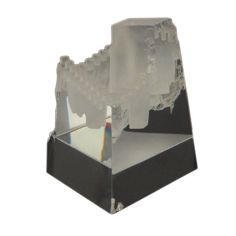 Steuben "Castle of Dreams" Hand-Blown Glass Sculpture in Original Packaging