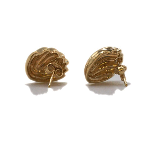 Tiffany & Co. 18k Gold Shell Earrings