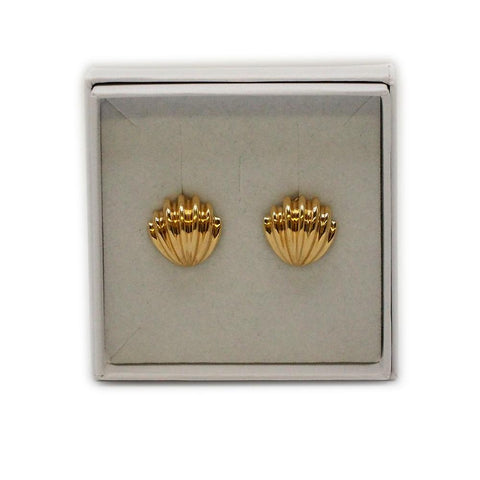 Tiffany & Co. 18k Gold Shell Earrings