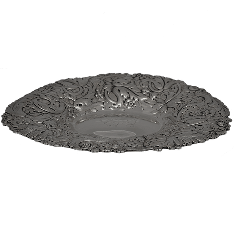Estate Repousse Sterling Silver Bowl (Old Gorham Markings), 1892 Date Mark