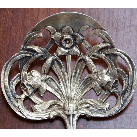 1902 Gorham Art Nouveau Sterling Silver Bonbon/Nut Serving Spoon