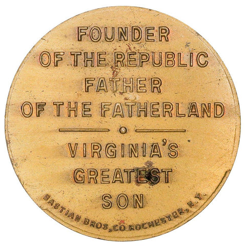 1932 George Washington Bronze Medal B-914 - Virginia's Greatest Son