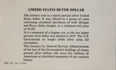 1899-O Morgan Dollar in GSA Softpack, Choice Uncirculated, Scarce!