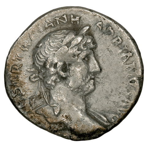 Roman Empire Hadrian, AR Denarius, 117-138 AD, Fine