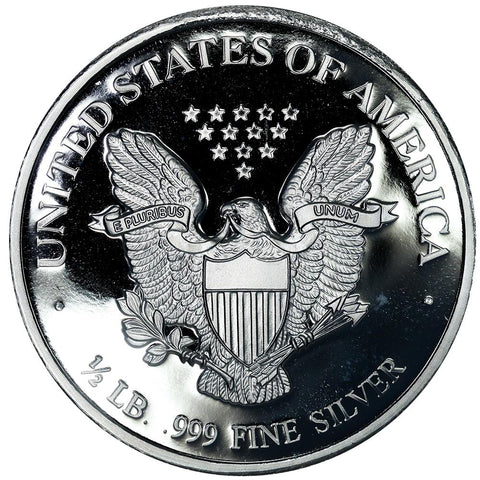 Walking Liberty 1/2 Troy Pound (6 Troy Ounces) Silver Round - .9999 Silver - 75¢ Over Per Ounce