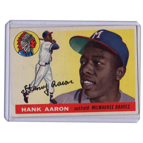 1955 Hank Aaron Topps Baseball Card - VG
