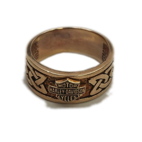 10k Gold Harley Davidson Pinky Ring Size 4.5