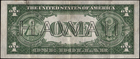 1935-A $1 Hawaii WW2 Emergency Issue Silver Certificates
