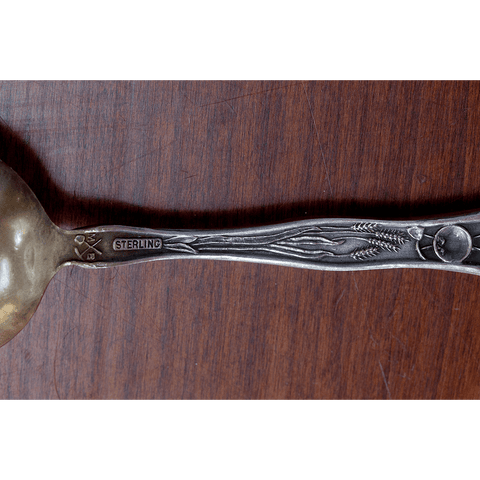 Wallace Idaho Sterling Silver & Enamel Souvenir Spoon by Joseph Mayer & Bros.