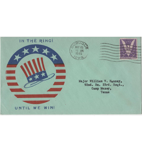 May 16, 1945 "In The Ring Until We Win" WW2 Patriotic Cover