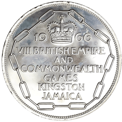 1966 Jamaica Proof 5 Shillings Commonwealth Games KM.40 - Gem Proof in Box