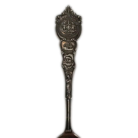 1907 Jamestown Exposition Large Size Sterling Souvenir Spoon