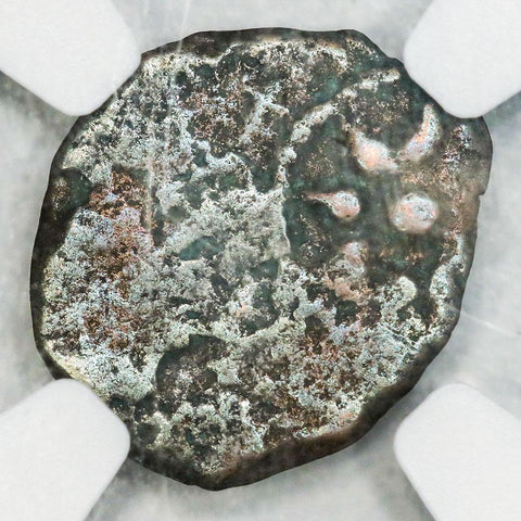 103-76 B.C. Alexander Jannaeus Bronze Widow's Mite - NGC Authenticated