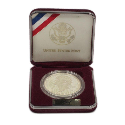 1993 Thomas Jefferson 250th Anniversary Silver Proof - Gem Proof in OGP w/ COA