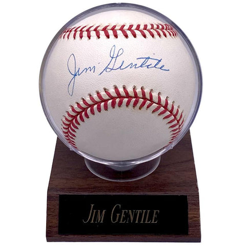 Jim Gentile (Orioles/Various) Autographed OAL Baseball
