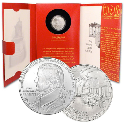 2005 John Marshall Commemorative Coin and Chronicles Set