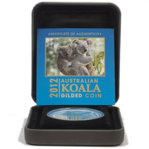 2012 Australian Koala Gilded Coin - Gem Proof in OGP