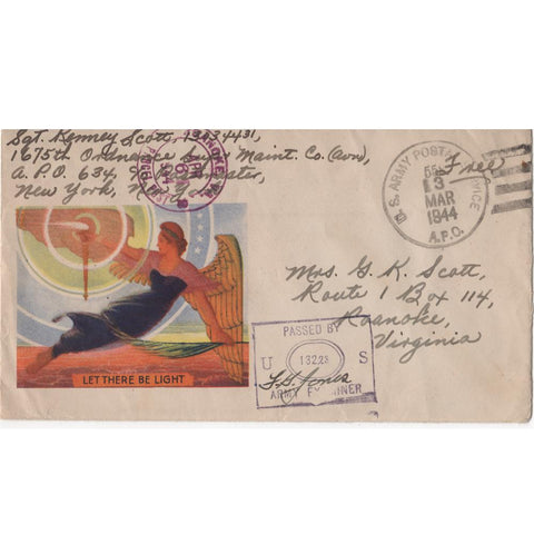 Mar. 13, 1944 "Let There Be Light" WW2 Patriotic Cover