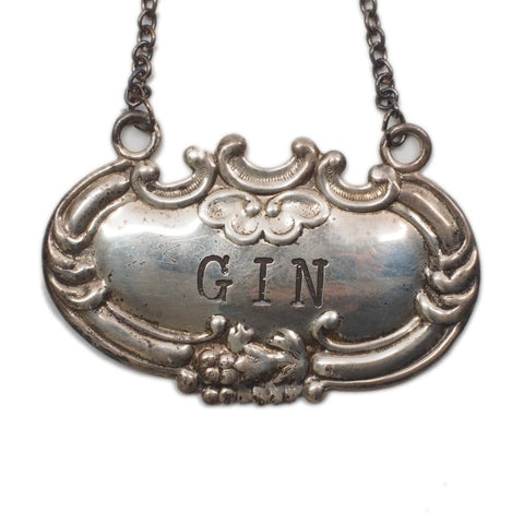 Vintage Wallace Scotch, Gin, and Bourbon Battle Tags Sterling Silver
