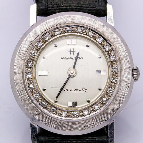 Hamilton 14K Gold & Diamond Lord Lancaster FF Cal. 626 Wrist Watch - Scarce