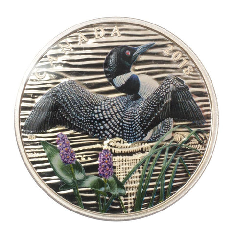2018 Canadian $10 1oz Silver Coin "The Common Loon: Beauty and Grace" - PQBU in OGP