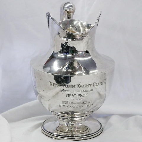 c. 1910 New York Yacht Club Sterling Trophy/Pitcher - Black, Starr & Frost