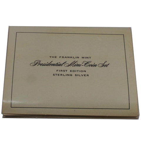 Franklin Mint First Edition Sterling Silver Presidential Mini Coin Set