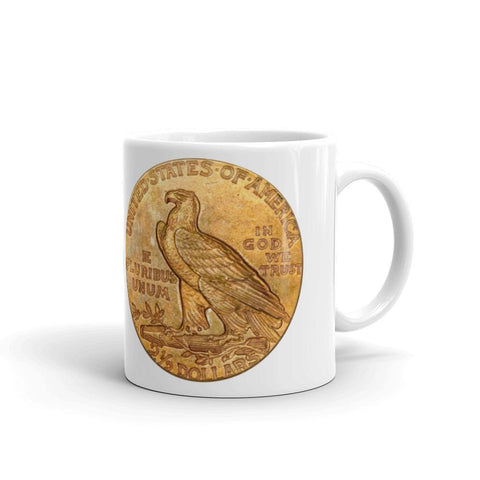 $2.5 Indian Gold Coin Coffee Mug