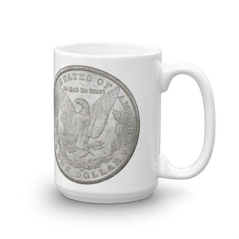 1880-CC Morgan Dollar Carson City Cafe au Lait Mug