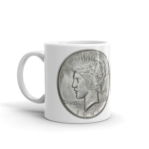 1921 Peace Dollar Pour-Over Coffee Mug