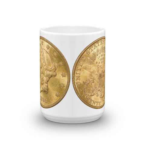 $20 Liberty Gold Double Eagle Latte Mug