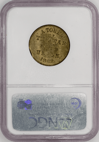 1863 Henry C. Montz Civil War Token (NY-630BC-1b1 Rarity 7) ~ NGC MS 62