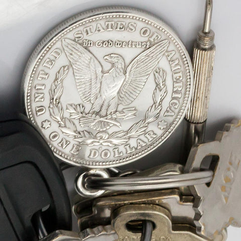 The Morgan Dollar Silver Key Ring