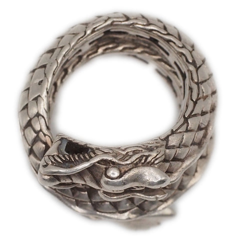 John Hardy Dragon Coil Ring Sterling Naga - Size 6.25