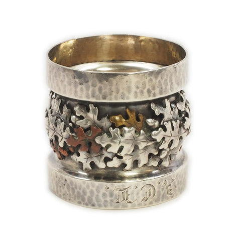 Shiebler Sterling Silver Oak Leaf Napkin Ring