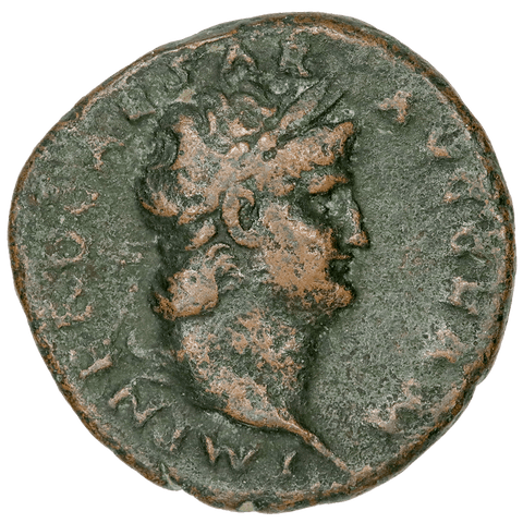 Roman Imperial, Nero Bronze AE29, 54-68 AD, Very Fine