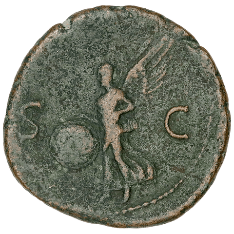 Roman Imperial, Nero Bronze AE29, 54-68 AD, Very Fine