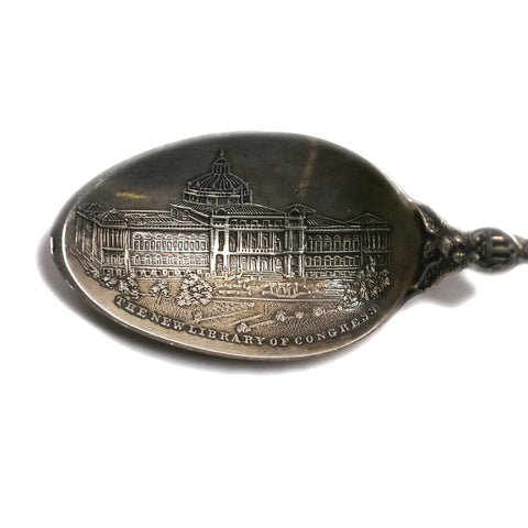 Early 20th Century Library of Congress Sterling Souvenir Spoon