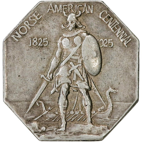 1925 Norse American Centennial Medal - Thick - Extremely Fine+