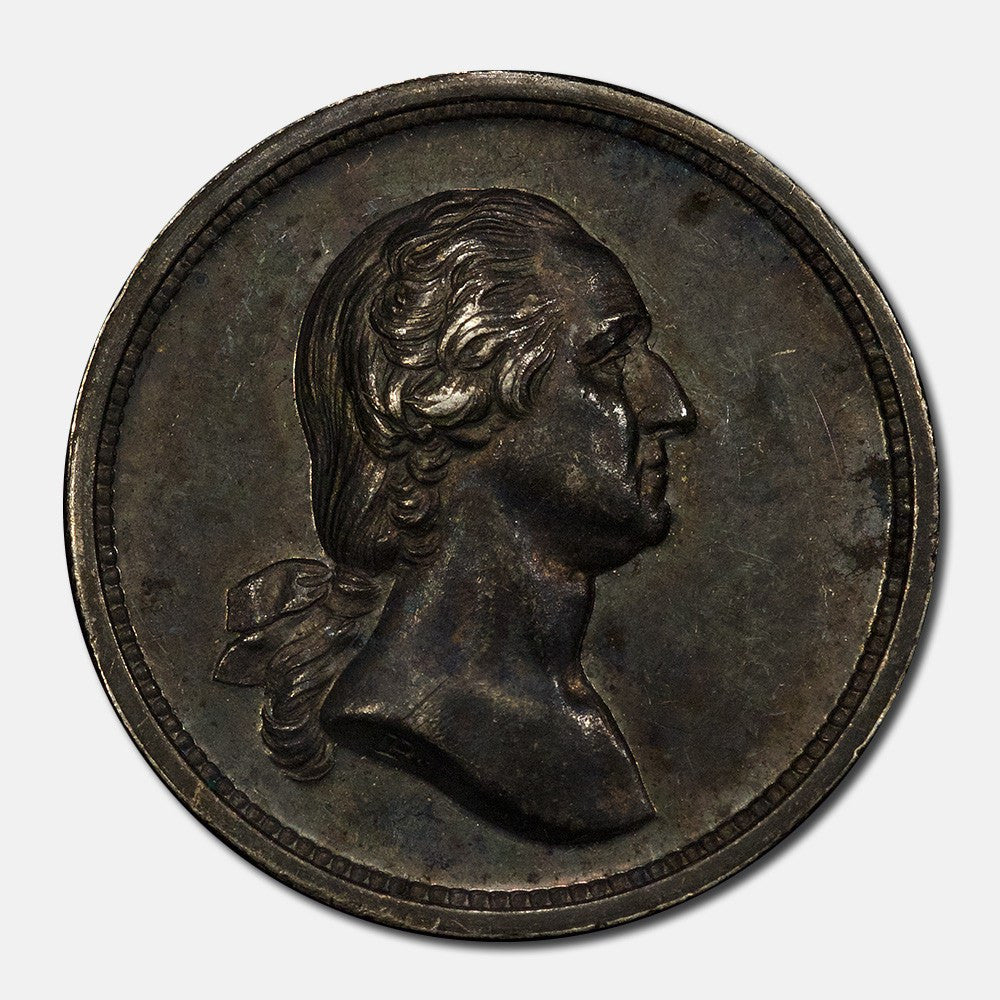 George Washington & Abraham Lincoln Paquet Silver Medal (1864-1866) Ba