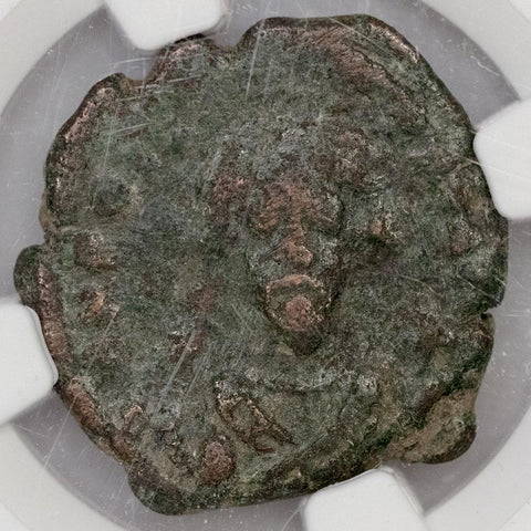 Byzantine Empire, Phocas AE Follis-40 (Nummi) 602-610 AD, NGC VG
