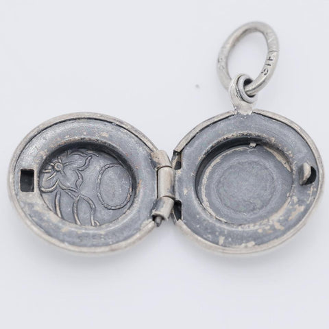 Vintage Sterling Silver Picture Locket Charm