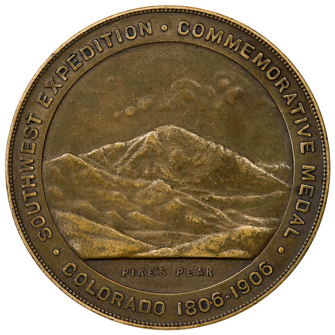 1906 Pike's Peak, "Southwest Exposition" Centennial HK-338 R3 - About Uncirculated