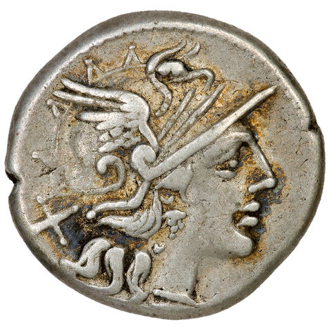Roman Republic, Pinarius Natta AR Denarius, 149 BC, Very Fine