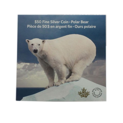 $50 Fine Silver Polar Bear Coin RCM - Gem Proof in OGP w/ CoA