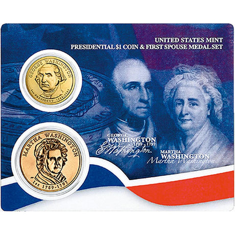 Presidential Dollar and First Spouse Medal Sets in Original Government Packaging